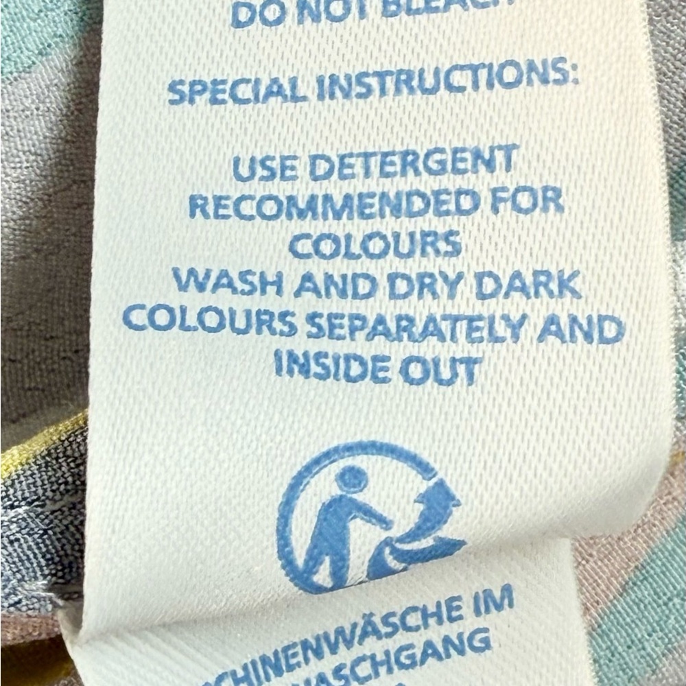 NWOT Boden Graphic Sleeveless Blouse in Yellow and Gray - Picture 10 of 10